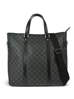 Louis Vuitton Pre-Owned: Чёрная сумка-шоппер 