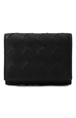 Bottega Veneta: Чёрный кошелёк 