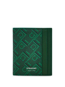 Ferragamo: Зелёный картхолдер 