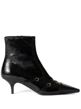Miu Miu: Чёрные ботинки 