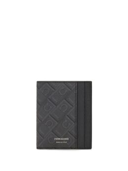 Ferragamo: Чёрный картхолдер 