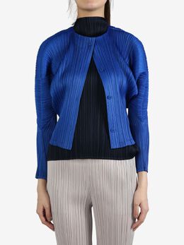 Pleats Please Issey Miyake: Голубая куртка 