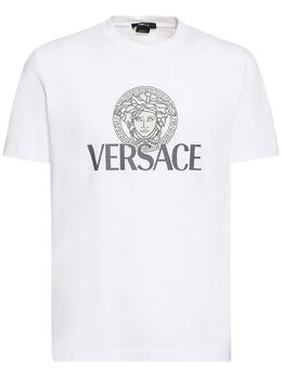 VERSACE: Хлопковая футболка 