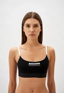 Moschino: Чёрный бюстгальтер 