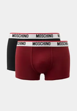 Moschino Underwear: Бордовые трусы 