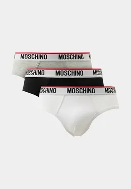 Moschino Underwear: Бежевые трусы 