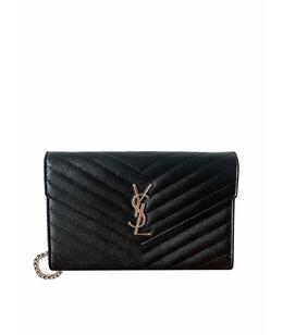 SAINT LAURENT: Серебристая сумка 