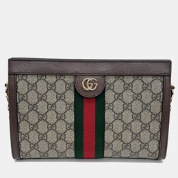 Gucci: Бежевая сумка  Ophidia GG