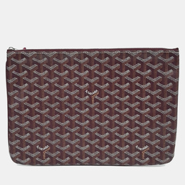 Goyard: Бордовый клатч 