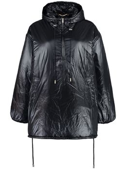 Saint Laurent: Куртка с капюшоном 