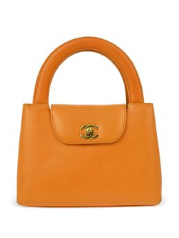 CHANEL Pre-Owned: Оранжевая сумка 