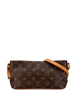 Louis Vuitton Pre-Owned: Коричневая сумка через плечо 