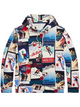 Polo Ralph Lauren: Голубая толстовка 
