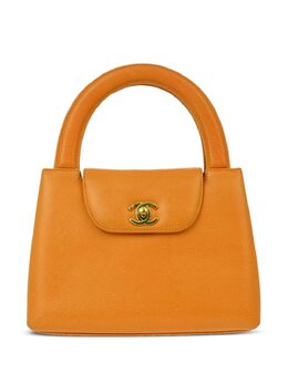 CHANEL Pre-Owned: Оранжевая сумка 