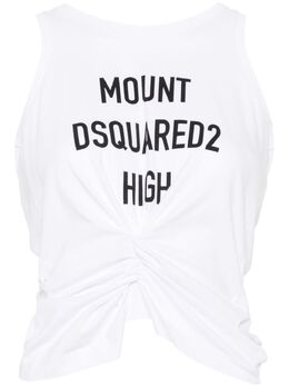 DSQUARED2: Белая майка  Tank