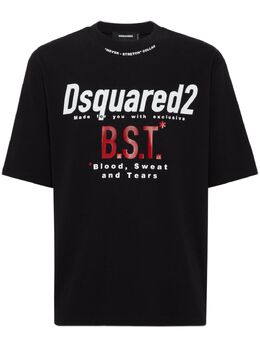 DSQUARED2: Чёрная футболка 