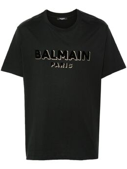 Balmain: Футболка с принтом 