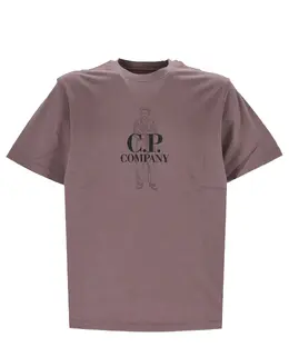 C.P. Company: Фиолетовая футболка 