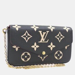 Louis Vuitton: Чёрная сумка  Pochette