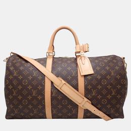 Louis Vuitton: Коричневая сумка  Keepall