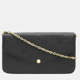 Louis Vuitton: Чёрный клатч  Pochette