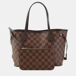 Louis Vuitton: Коричневая сумка-шоппер  Neverfull