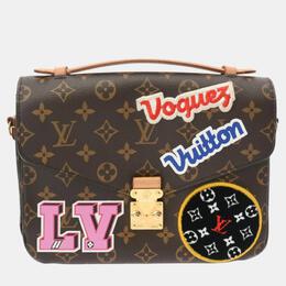 Louis Vuitton: Коричневая сумка  Pochette