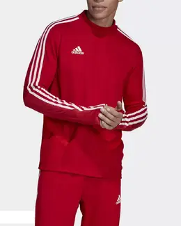 Adidas: Красный свитшот  Tiro