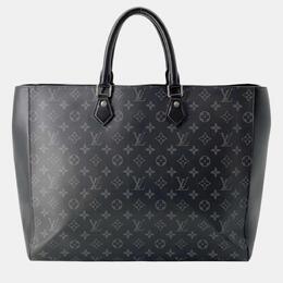 Louis Vuitton: Чёрная сумка-шоппер 