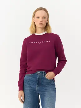 Tommy Hilfiger: Фиолетовая толстовка  Jeans