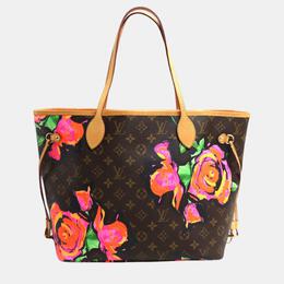 Louis Vuitton: Коричневая сумка-шоппер  Neverfull MM