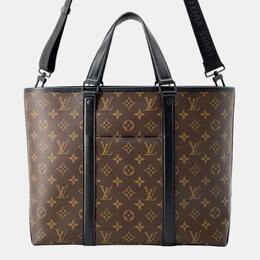 Louis Vuitton: Чёрная сумка-шоппер 