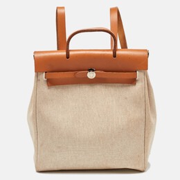 Hermes: Бежевый рюкзак 