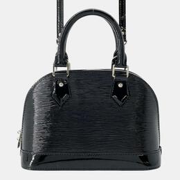 Louis Vuitton: Чёрная сумка  Alma BB