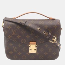 Louis Vuitton: Коричневая сумка  Pochette