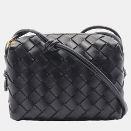 Bottega Veneta: Чёрная сумка  Intrecciato