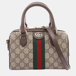 Gucci: Бежевая сумка  Ophidia