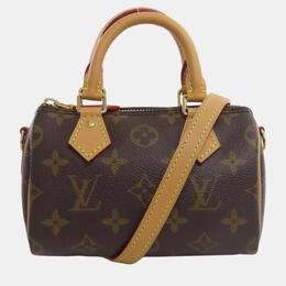 Louis Vuitton: Коричневая сумка-шоппер  Speedy