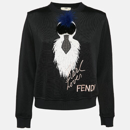 Fendi: Чёрный свитшот  Karlito