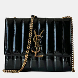 Saint Laurent Paris: Чёрная сумка  Monogram