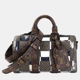 Louis Vuitton: Коричневая сумка  Keepall