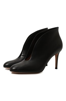 Gianvito Rossi: Чёрные ботинки  Vamp