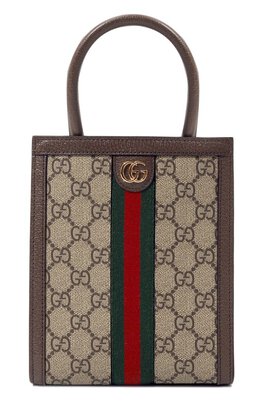 Gucci: Бежевая сумка  Ophidia