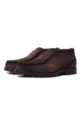 Santoni: Коричневые ботинки 