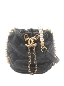 CHANEL Pre-Owned: Чёрная сумка 