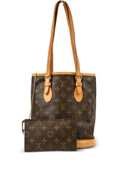 Louis Vuitton Pre-Owned: Коричневая сумка-шоппер 