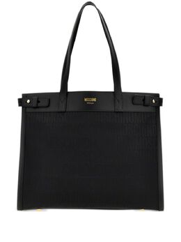 Moschino: Чёрная сумка-шоппер 