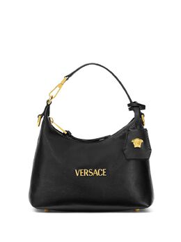 Versace: Чёрная сумка 