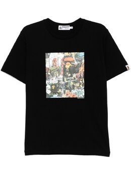 A BATHING APE®: Чёрная футболка 