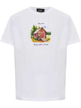 DSQUARED2: Белая футболка 